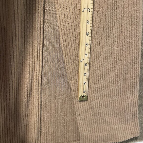 Pretty Little Thing Dress Womens 12 L/XL Long Ribbed Soft Maxi Slit Strapless - Picture 6 of 6